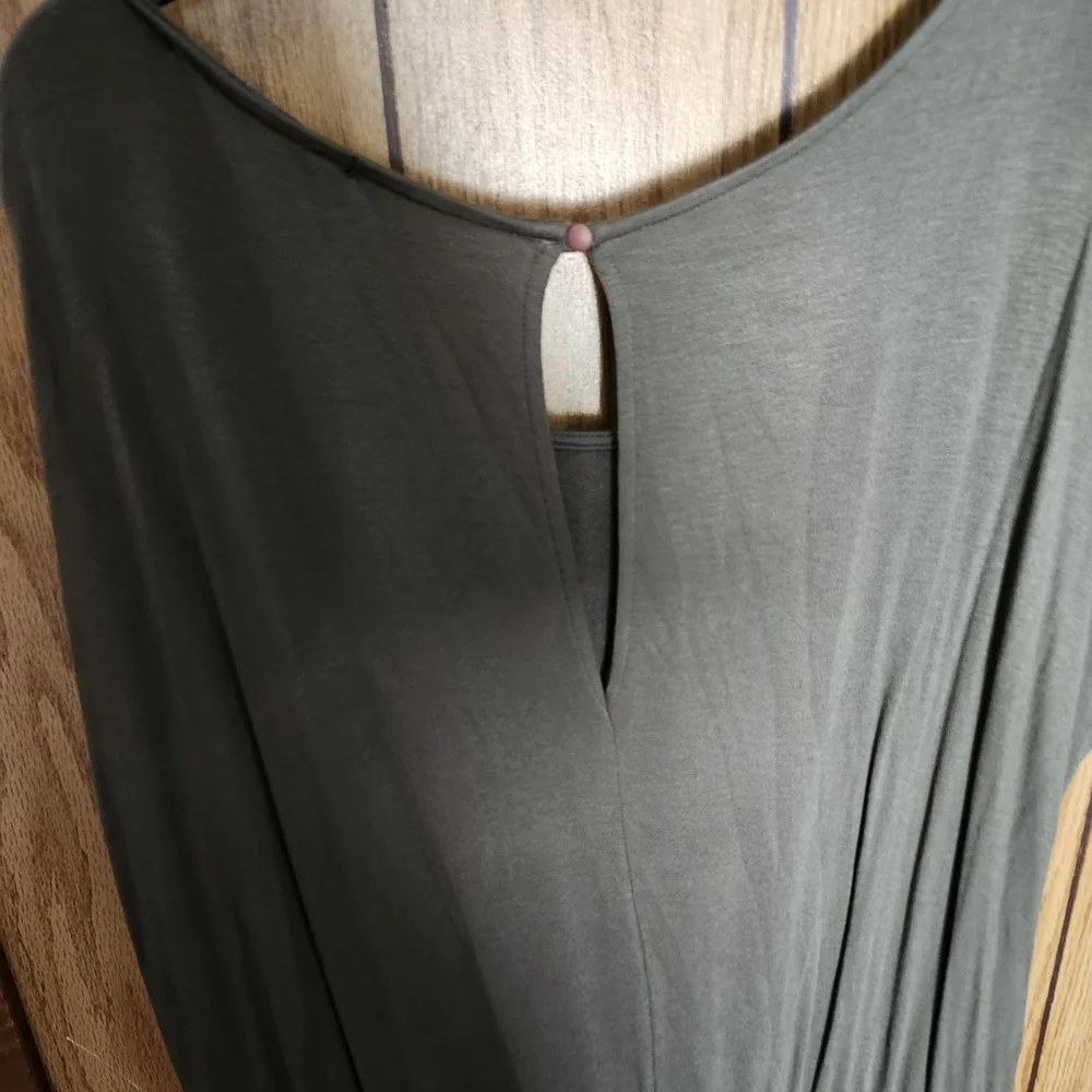 Meri Skye Women’s Jumpsuit – Size 1X – Olive Green Casual One-Piece Waist
